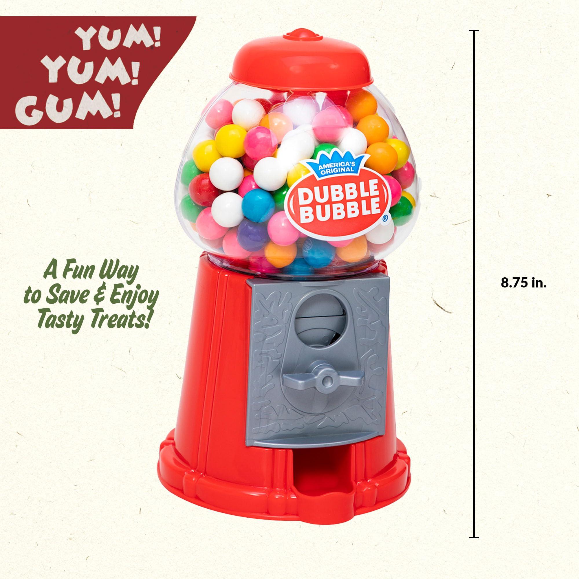 Schylling Schylling Brand Classic Retro Gumball Coin Bank - 8.5\" Tall - Includes 45 Dubble Bubble Gumballs - Ages 3+
