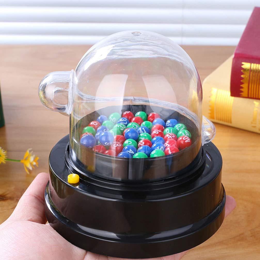 NUOBESTY NUOBESTY 2 Set Bingo Lotto Game Electric Machine Electric Shake Lucky Ball Table Top Toys
