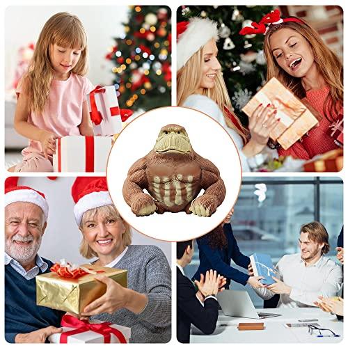 Tiefenets Squishy Monkey Toy, Stretch Gorilla Toy, Decompress and Stretch Stress Relief Toys, Cute as Animal Toys, Stretchy Gorilla Action Figure for Kids Child Boys Girls