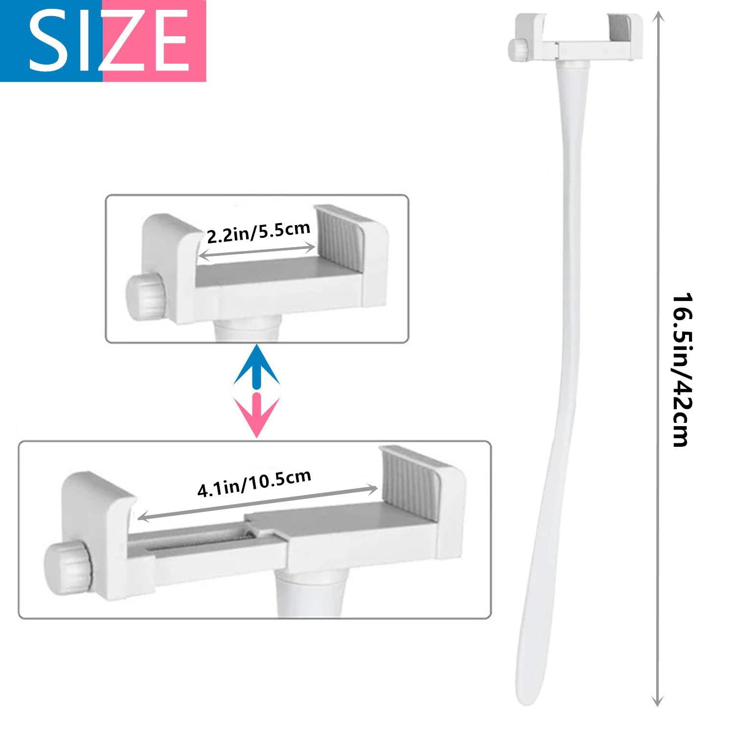 goldhik Baby Monitor Mount for Crib, Universal Baby Camera Mount Compatible for Infant Optics DXR-8 Pro, HB65/HB66 and Most Other Baby Monitors, Versatile Baby Monitor Stand with Clip