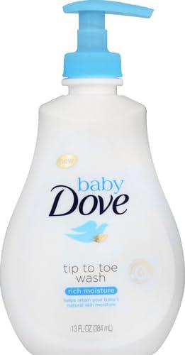 Baby Dove Baby Dove Tip to Toe Baby Wash and Shampoo For Baby's Delicate Skin Rich Moisture, Tear-Free and Hypoallergenic 13 oz