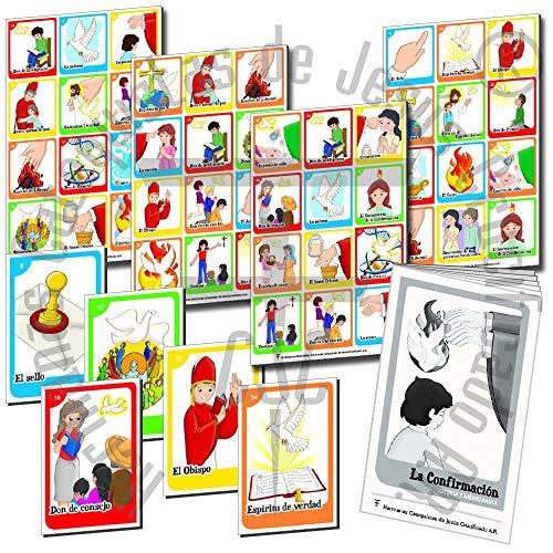 N-A HCJC - LOTERÍA - LA CONFIRMACIÓN (16 Tablas, 40 Cartas y Folleto con catequesis y notas pedagógicas para Mejor conocimiento y aprovechamiento del Material)