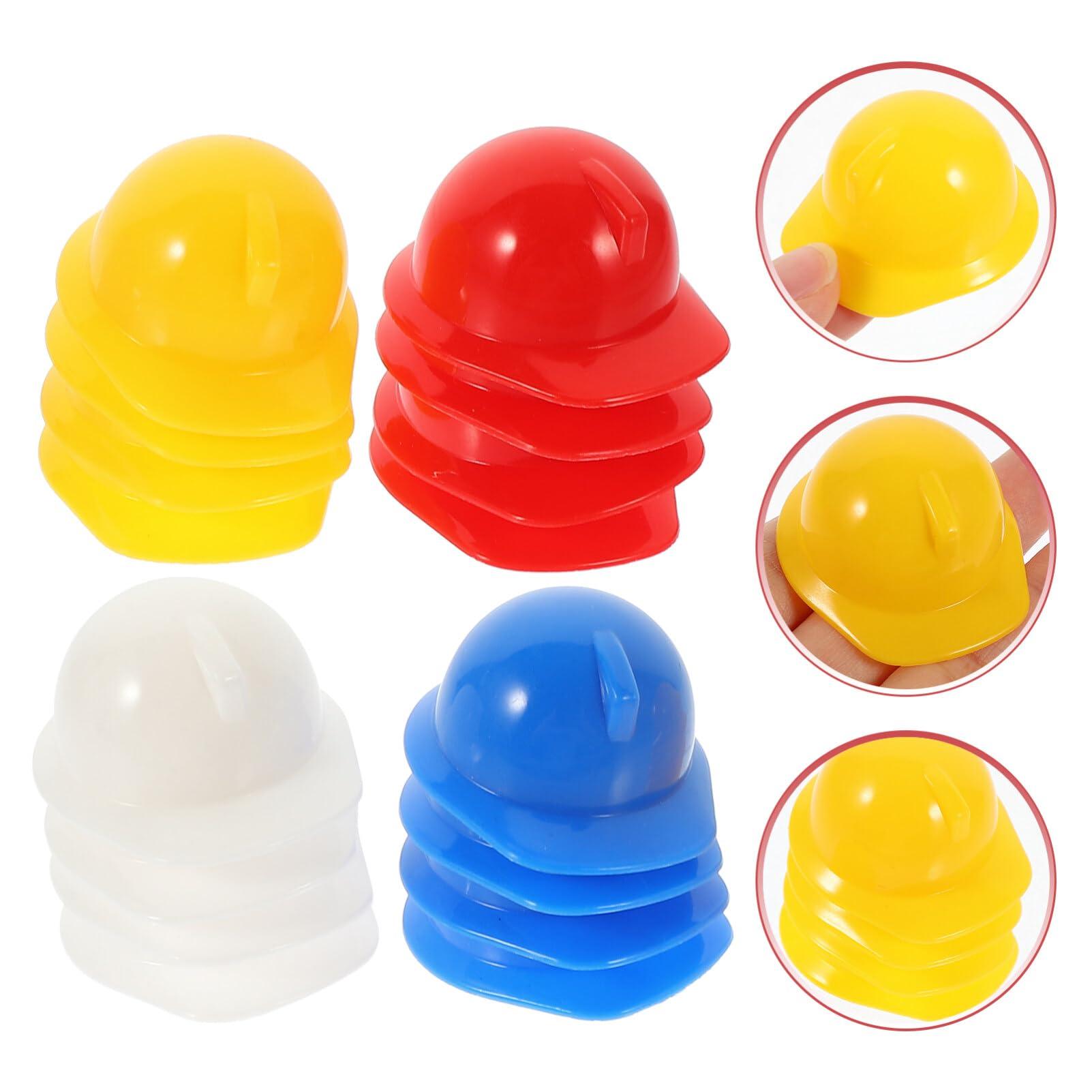 Gadpiparty Gadpiparty Party Decorations 40pcs Miniature Safety Hats - Small Animal Hard Hats, Mini Doll Costume Helmets, Tiny Construction Cake Toppers