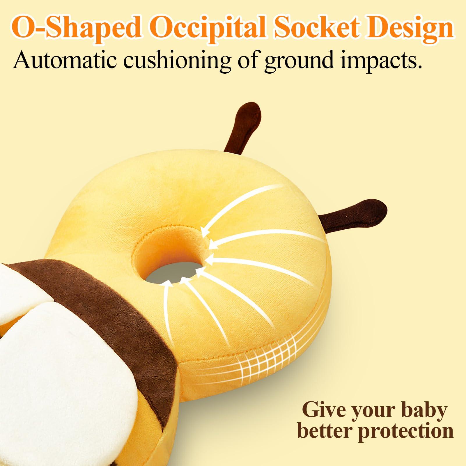 ParkistStar Head Protection Safety Cushion Kids Protection BackpackAdjustable Strap Baby Toddler Head Protector Adjustable Fixation Straps for Crawling and Walking