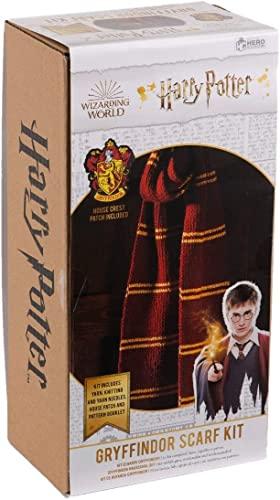 Hero Collector Eaglemoss Hero Collector Gryffindor Infinity Scarf Kit | Harry Potter Wizarding World Knitting Kits | Model Replica