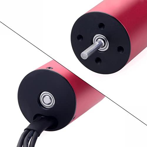 KingVal KingVal Replacement 2845 5900KV Waterproof Brushless Motor Shaft 3.175mm with 45A Brushless ESC Compatible with 1/14 RC Car