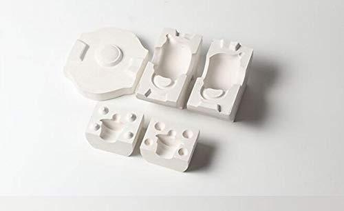 WellieSTR WellieSTR 1 Set Mini 3D Plaster Molds Ceramic Teapot Mold DIY Craft Art Mold (Stlye A: 8x5.5cm, not inlclude The mud)