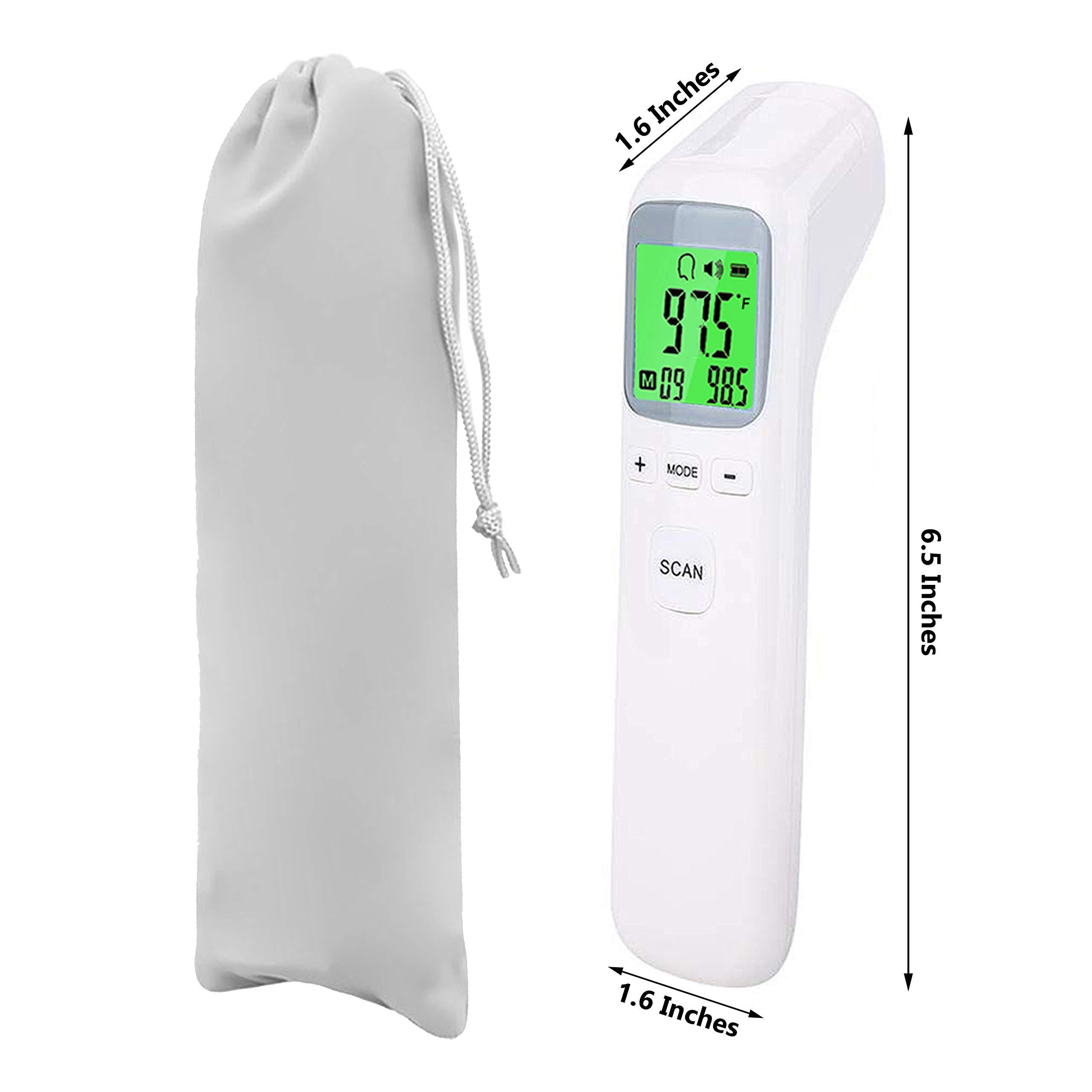 SANSHIELD SANSHIELD Non-Contact Forehead Thermometer - Infrared Digital Thermometer for Adults Kids Elderly, Touchless Temperature Scanner for Fever with Body and Object Modes (Batteries NOT Included)