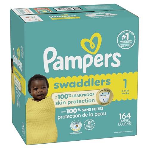 Pampers Pampers Baby Diapers - Swaddlers - Size 1, 164 Count, Ultra Absorbent Disposable Infant Diaper