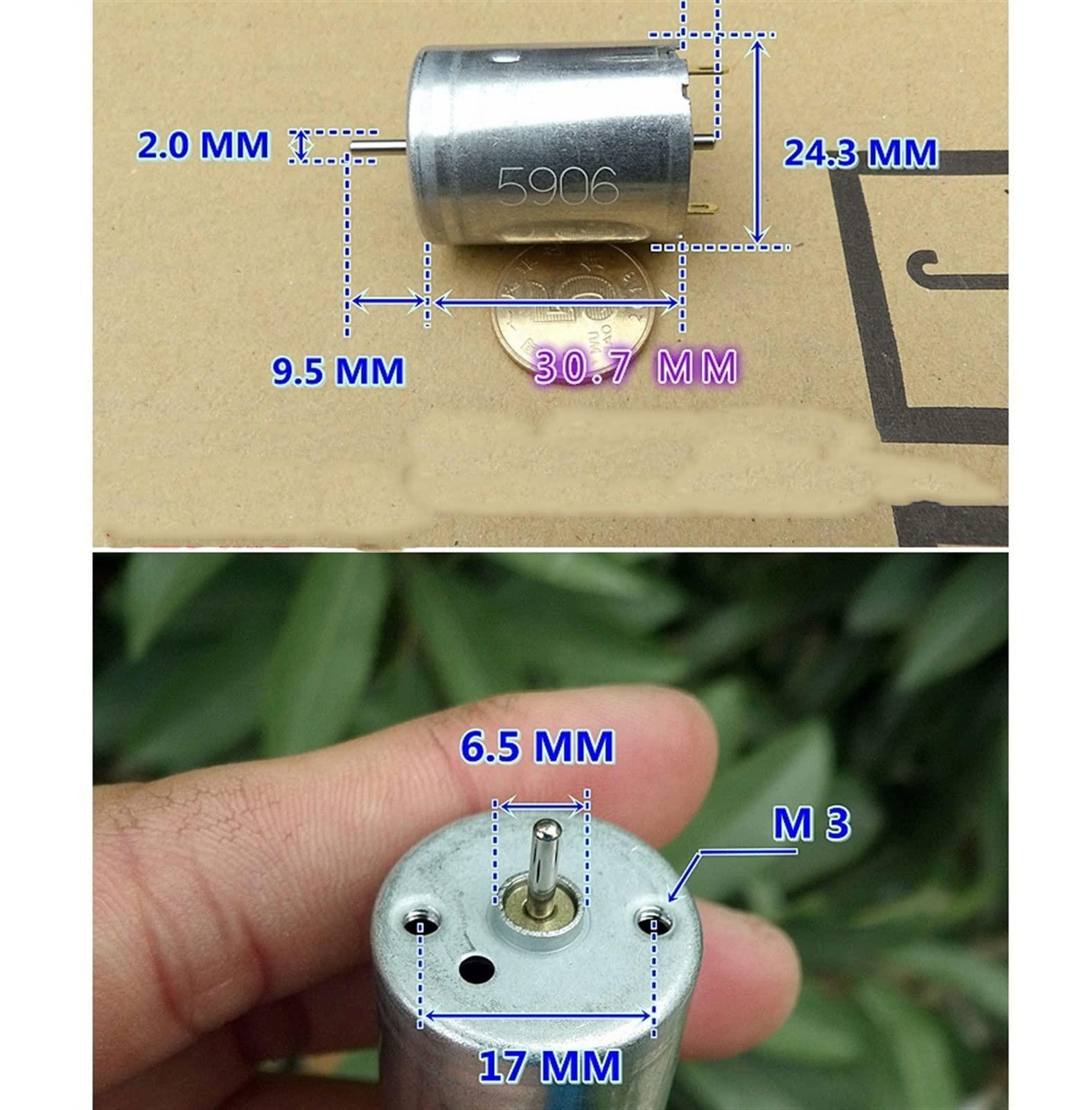 LVLOZ LVLOZ Smell Motor 370 12v Dc Motor High Torque, D-axis Miniature High-Speed Small Motor, 30000RPM, Tools (Size : D-Shaped Shaft)