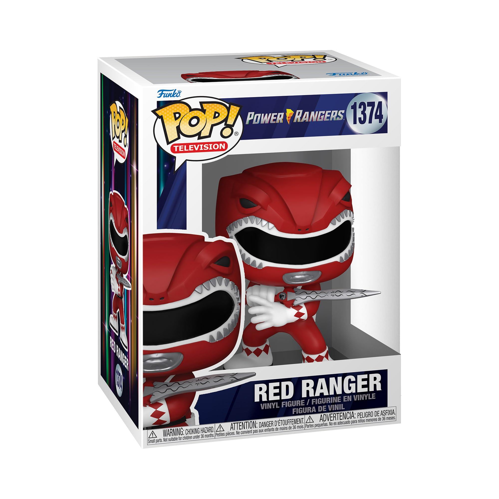 Funko Funko POP! TV: Mighty Morphin Power Rangers 30th Anniversary - Red Ranger - Power Rangers TV - Collectable Vinyl Figure - Gift Idea - Official Merchandise - for Kids & Adults - TV Fans