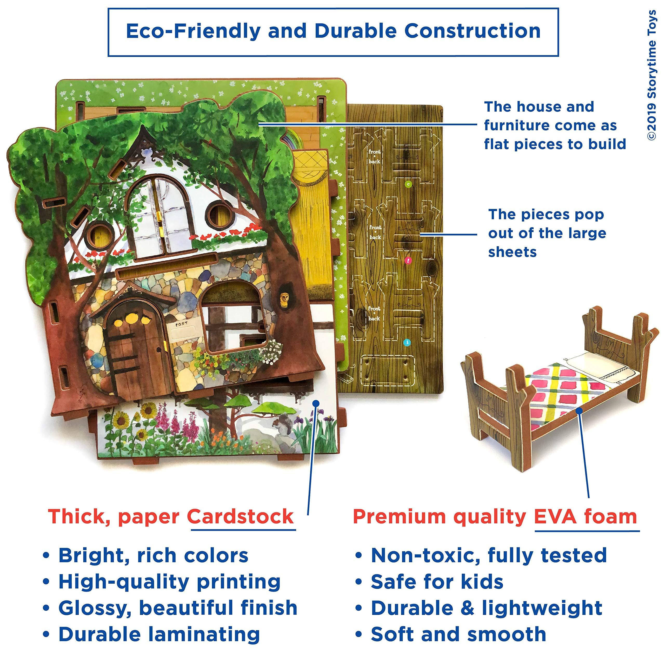 STORYTIME TOYS STORYTIME TOYS Goldilocks and The Three Bears 3D Puzzle - Book and Toy Set - 3 in 1 - Book, Build, and Play