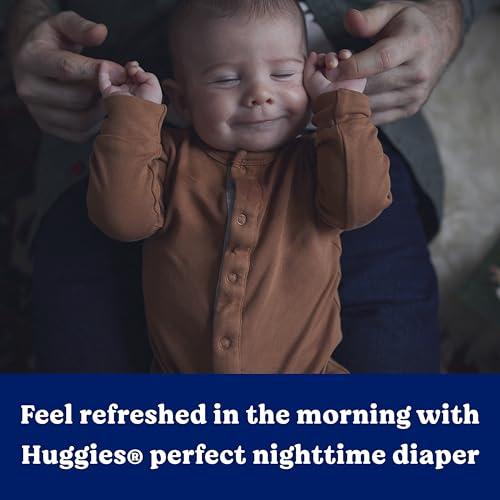 HUGGIES Huggies Size 3 Overnites Baby Diapers: Overnight Diapers, Size 3 (16-28 lbs), 132 Ct (2 Packs of 66)