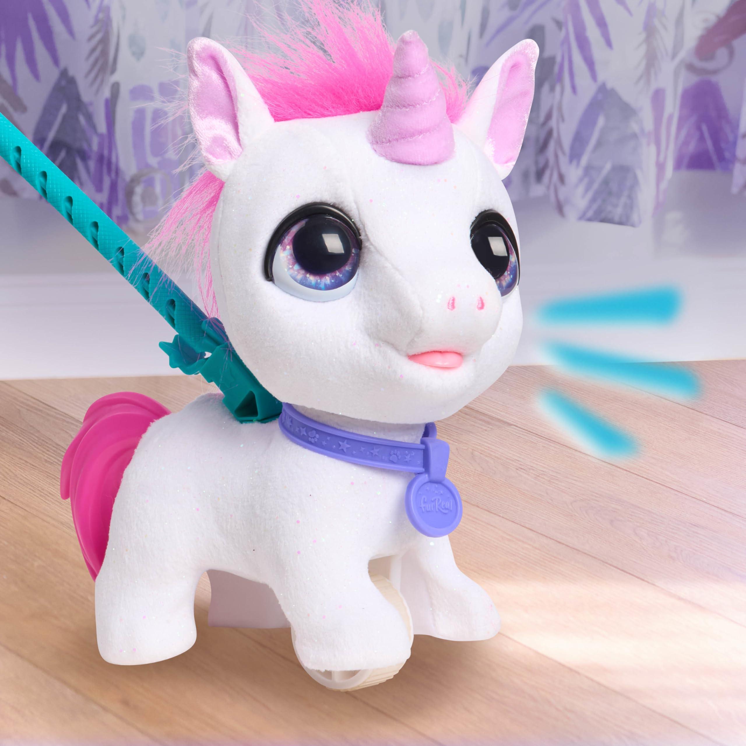 Just Play Just Play furReal Walk-a-Lots Unicorn Interactive Toy, Kids Toys for Ages 2 Up