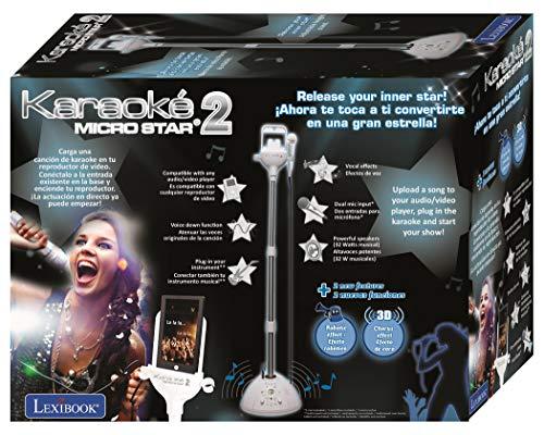 LEXiBOOK Lexibook Karaoke Micro Star 2, 32W, sound and voice effects, black / gray, K8010