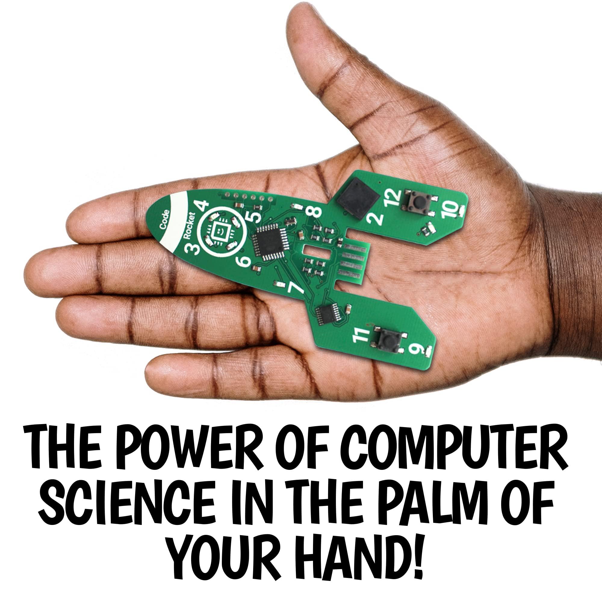 Let's Start Coding Code Rocket Coding Toy for Kids 8+. Girls & Boys Learn Block & Typed C++ Programming with Circuits. 20+ Space-Themed Projects Teach Code Hands-On. All-Inclusive Coding Game for Kids Ages 8-12+ & Teens