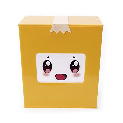 LankyBox LankyBox Giant Mystery Box: Wearable Boxy case, 2 Figures, one 6 Glow-in-The-Dark Plush, a Squishy , pop-it Fidget Toy, Canny with pop-Out Sticky, and 3 Stickers