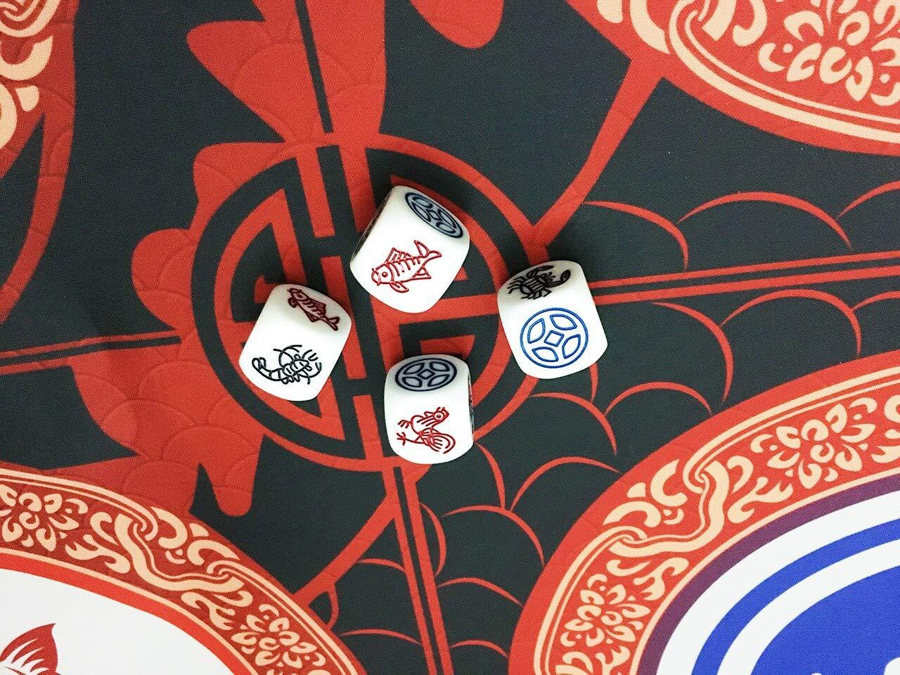 Pop Bunny Pop Bunny BAU Cua Ca Cop - Chinese New Year Dice Game - Fish Prawn Crab Dice Game - Lunar New Year Game