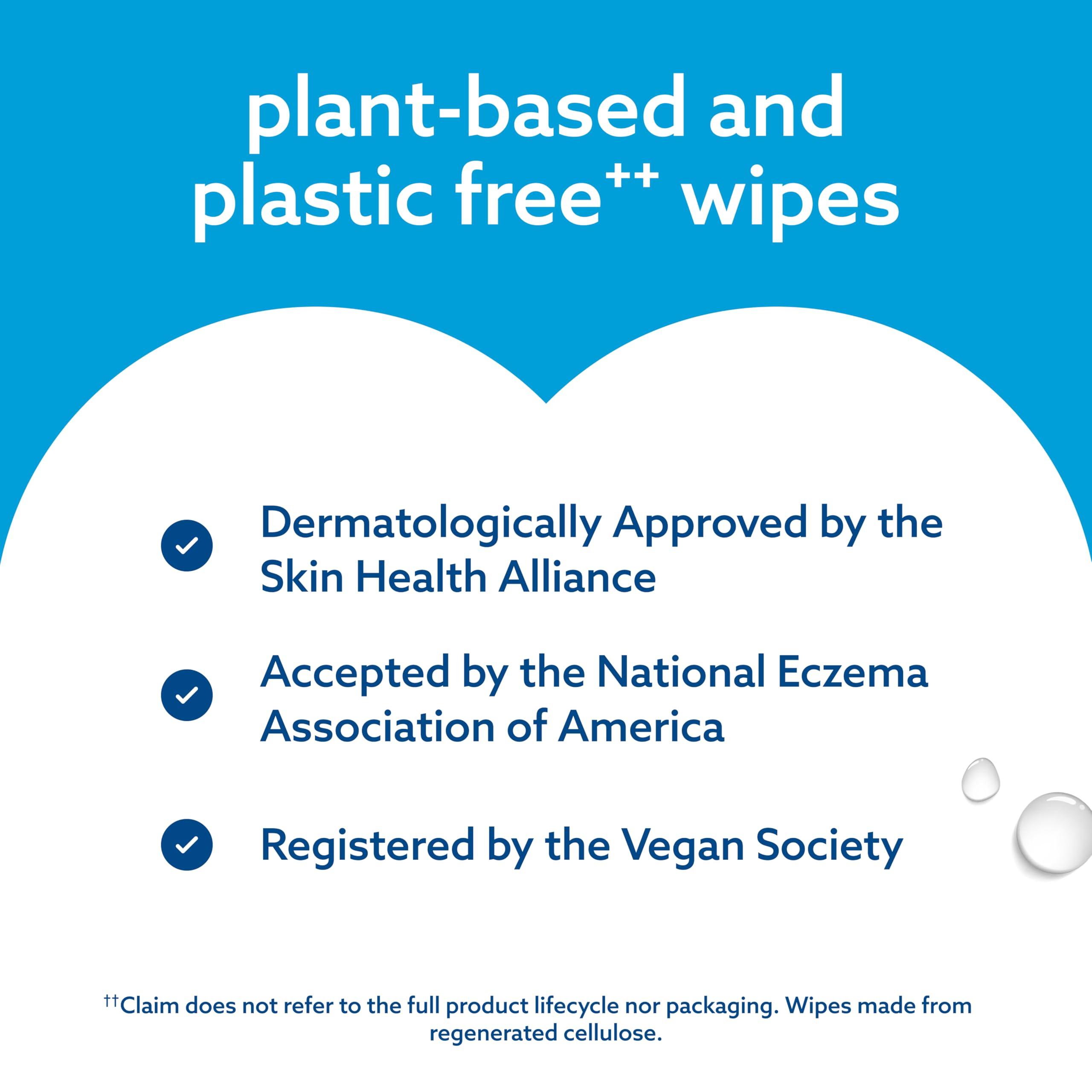 WaterWipes WaterWipes Plastic-Free Original Baby Wipes, 99.9% Water Based Wipes, Unscented & Hypoallergenic for Sensitive Skin, 240 Count (4 packs), Packaging May Vary