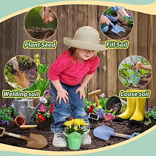 Amarlozn 16\" Wood Beach Sand Shovel Toys for Kids Adults, Heavy Duty Beach Toys Shovels for Sandbox Table, Sand Toy Shovel for Shoveling, Digging, Garden Fun