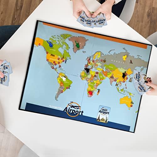 Valore Valore The Airport Game for 2-6 Players, Ages 8+ 90 min Play Time Family Games for Kids, Teens and Adults - Board Games for Family Game Night - The Family Game of Transporting Freight Around the World