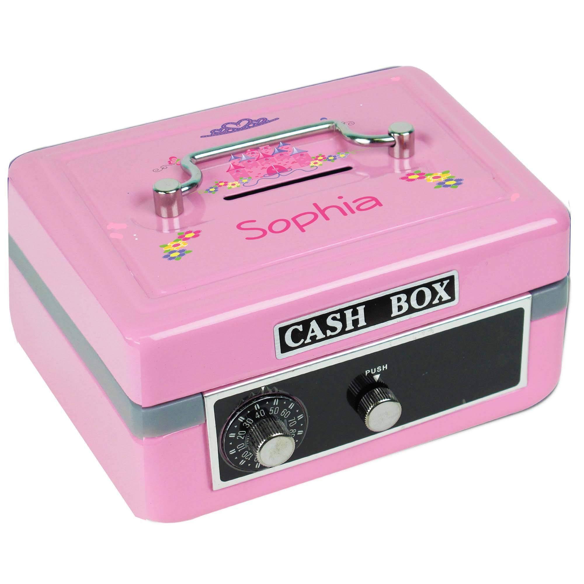 My Bambino Personalized Pink Cash Box (Princess Castle)