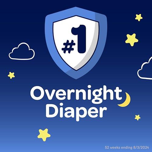 HUGGIES Huggies Size 3 Overnites Baby Diapers: Overnight Diapers, Size 3 (16-28 lbs), 132 Ct (2 Packs of 66)