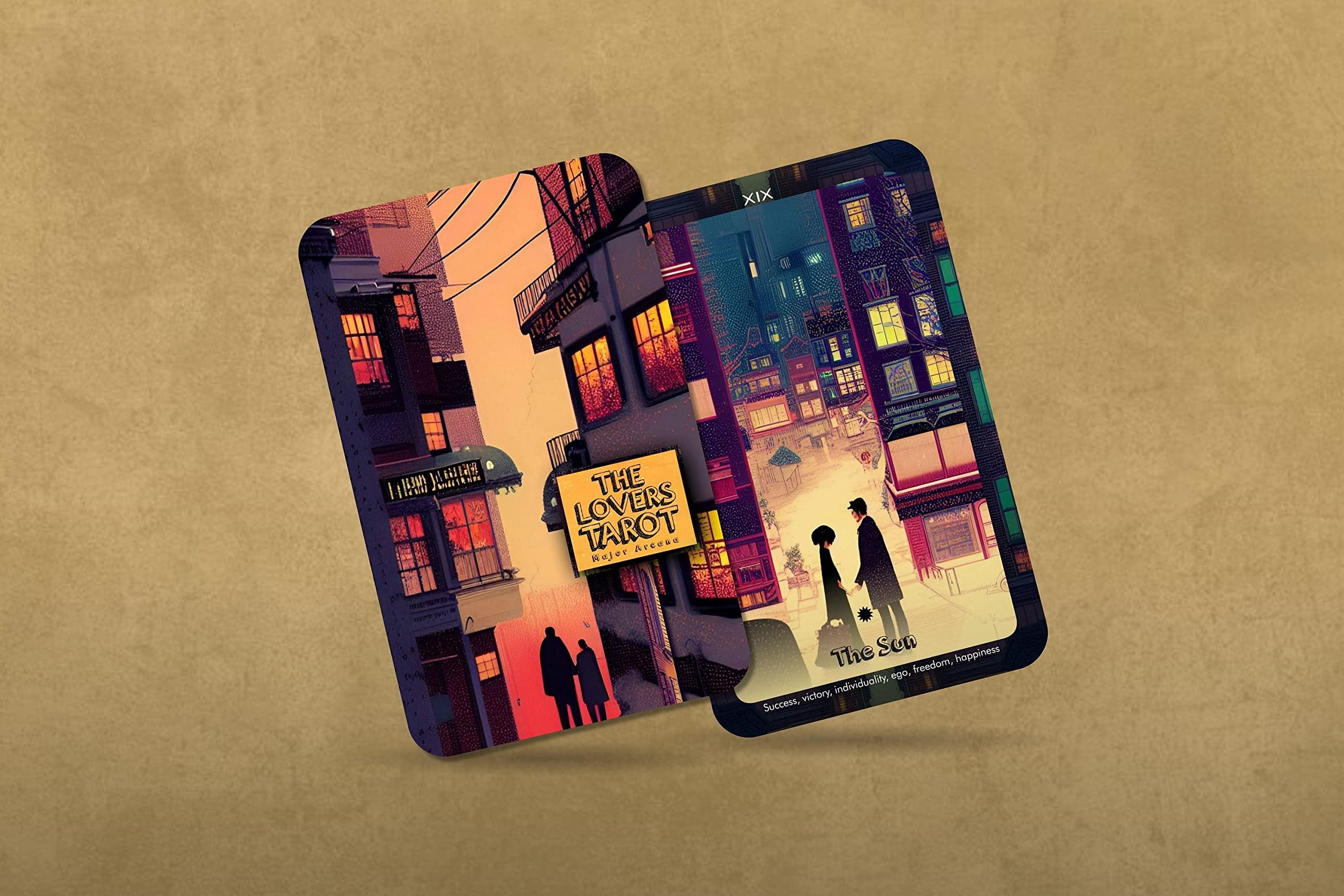 IBIZA TAROT Ibiza Tarot- The Lovers Tarot - 22 Major Arcana| Fortune Telling Tarot Cards Deck for Beginners| Authentic Tarot Experience - Set of 22 Cards