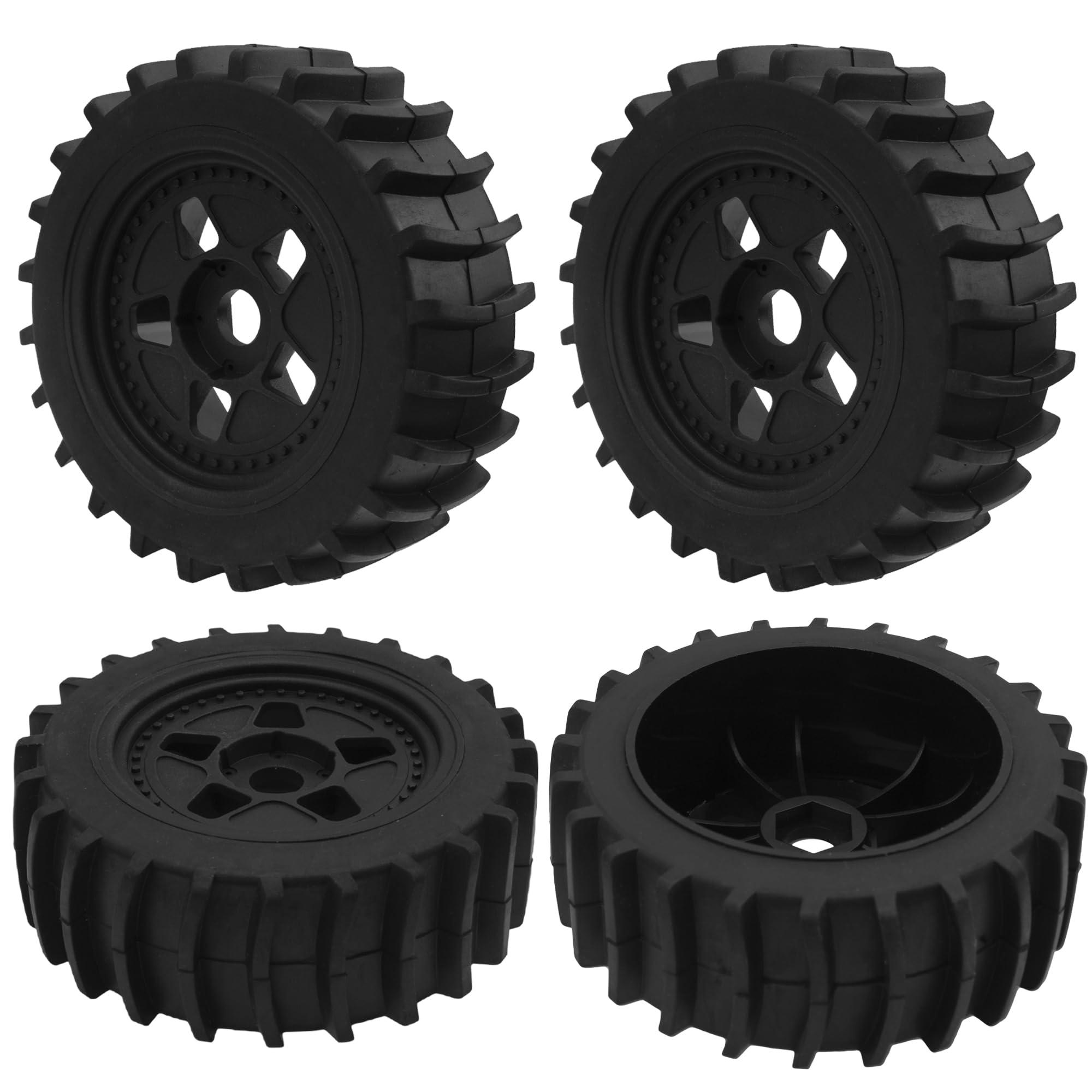 HIRCQOO HIRCQOO RC 1/8 Snow Sand Paddles Buggy Tires 17mm Hubs Wheels with Foam Inserts Compatible with Arrma Typhon Talion 6S Losi 8IGHT Team Associated HPI Tamiya HSP 1/8 RC Off Road Buggy