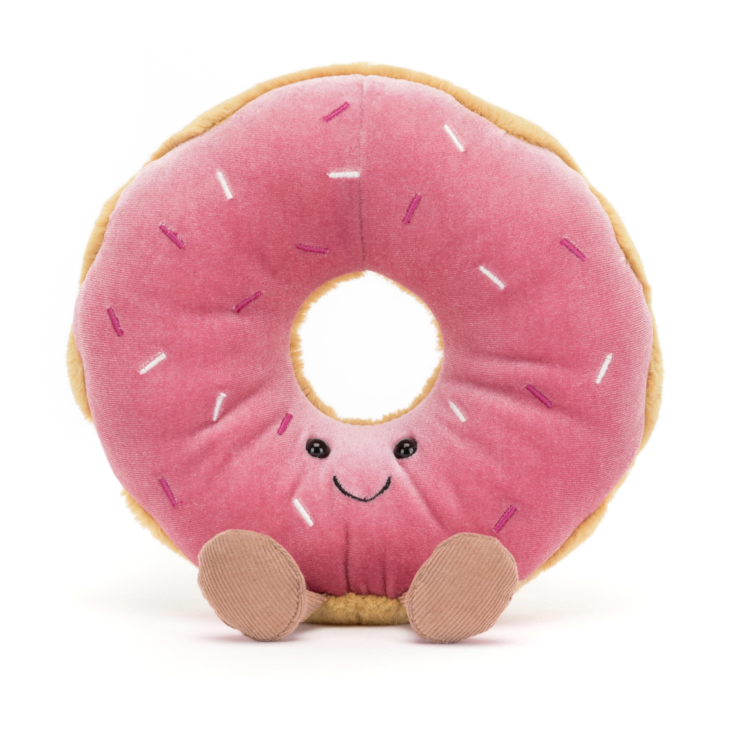 Jellycat Jellycat Amuseables Doughnut Stuffed Toy, 7 inches | Pastry Plush | Fun Gift Idea