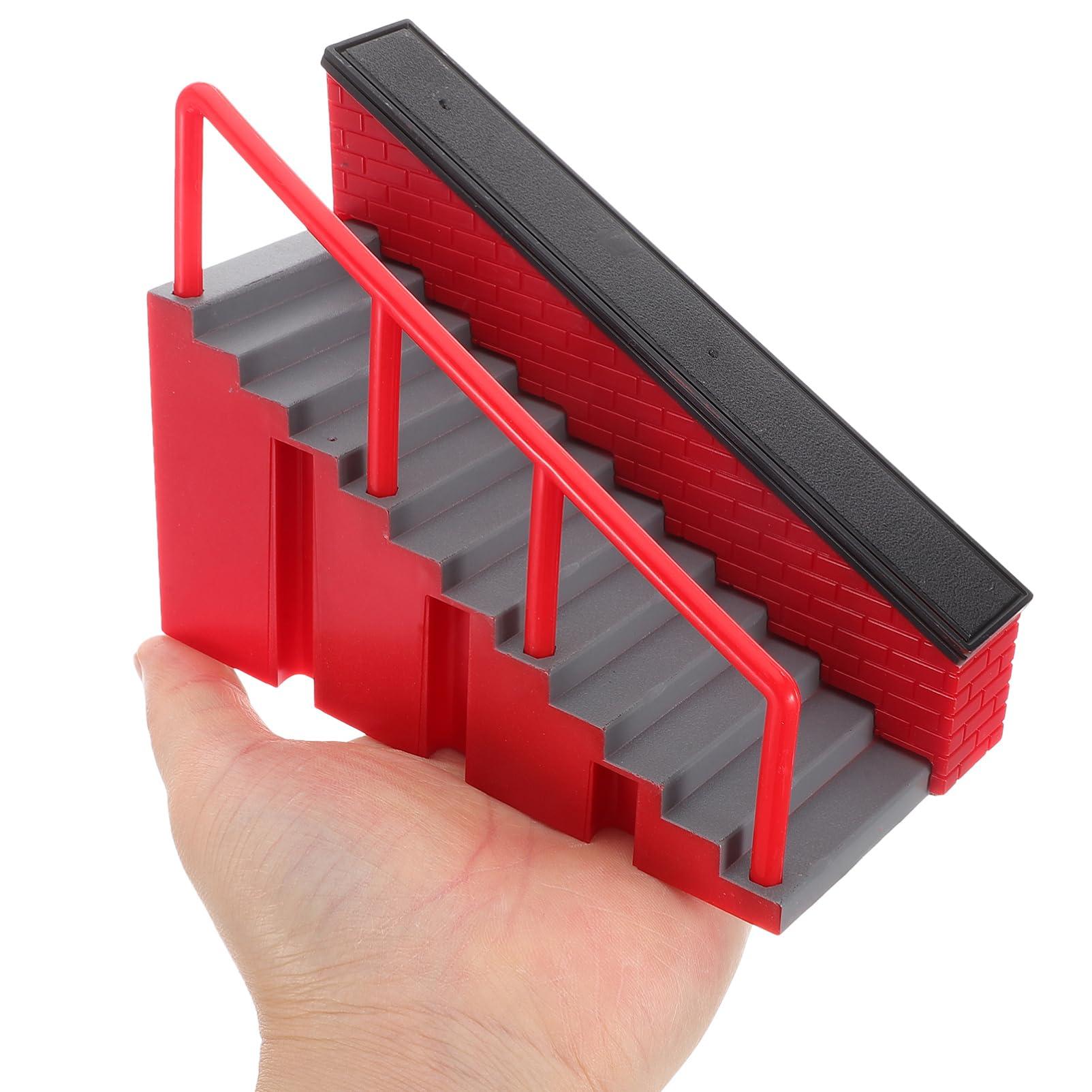 ibasenice ibasenice Finger Skateboard Park Ramp, Finer Skateboard Ramps Toys Finger Skate Park Toy with Ramps Replacement for Adults Kids A