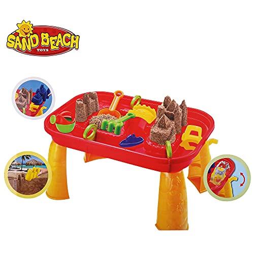 COLOR TREE COLOR TREE Sand and Water Table for Toddlers - Kids Indoor and Outdoor Activity Table with Beach Play Set - Boys Girls Summer Toys Have Fun