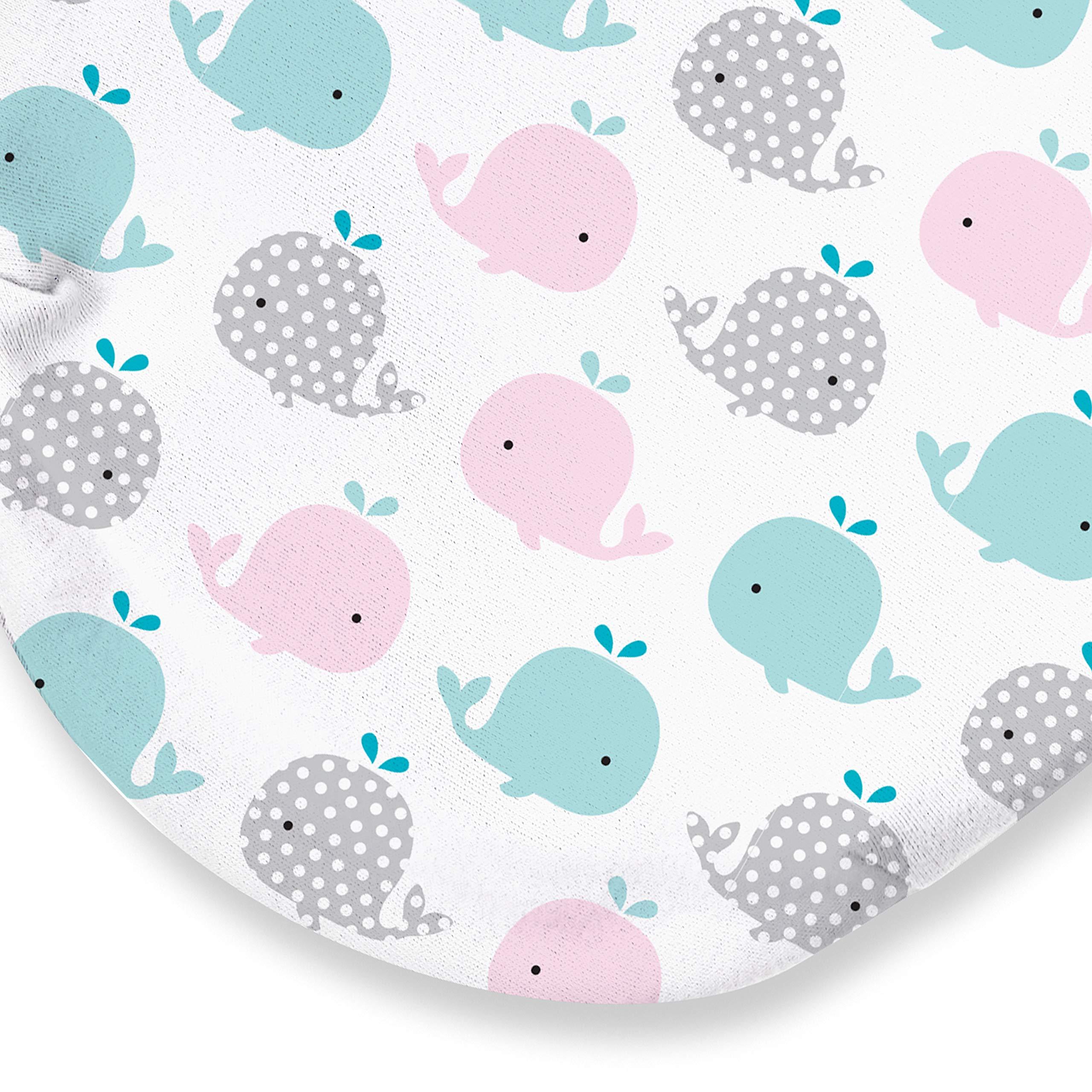 SwaddleMe SwaddleMe Original Swaddle Size Small, 0-3 Months, 2-Pack (Pink Polka Whale)