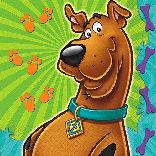 amscan Scooby Doo Birthday Party Supplies Bundle Pack includes Dessert Cake Paper Plates, Cups, Napkins, Table Cover (Bundle for 16)