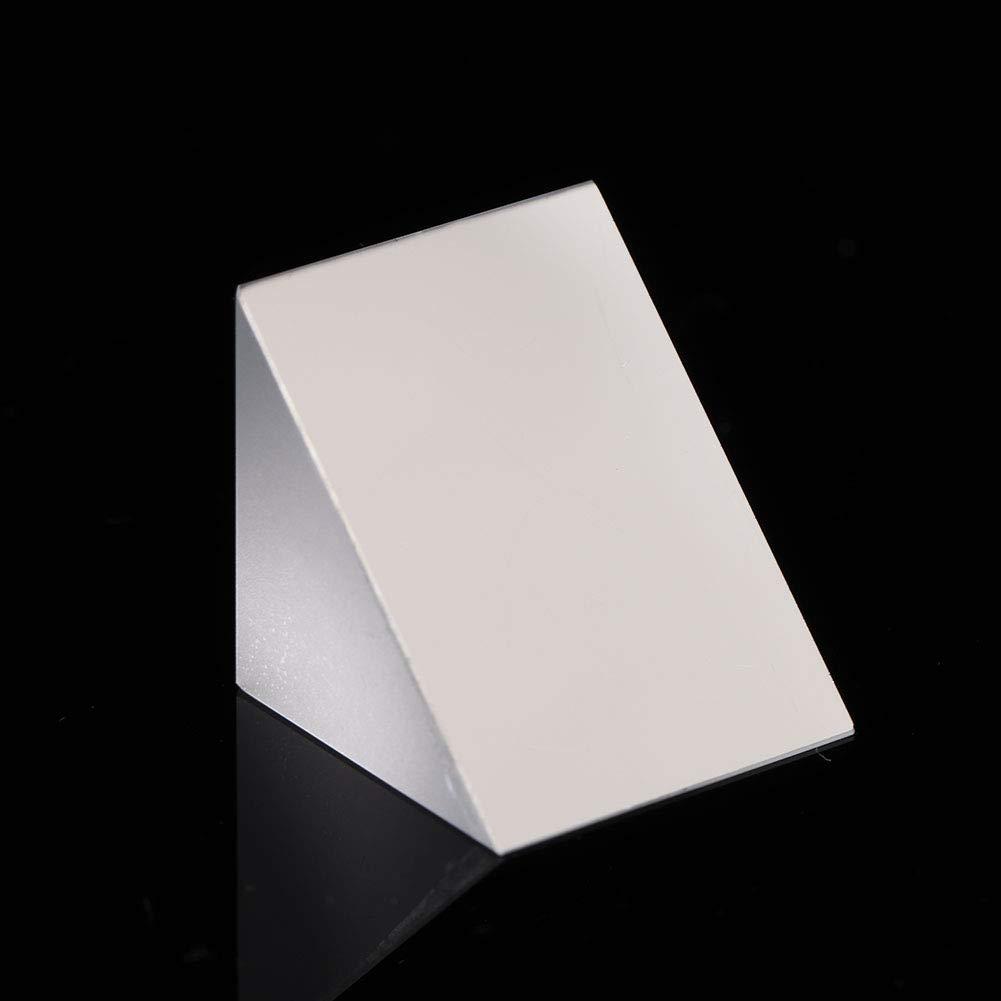 01 02 015 Experiment Prism, Triangular Prism High Refraction Educational K9 Optical Glass for Teaching Tool(15 * 15 * 15)