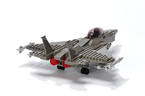 Ultimate Soldier Ultimate Soldier Fighter Jet Military Building Kit, Grey