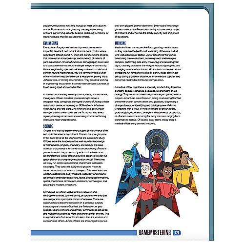 Modiphius Modiphius: Star Trek Adventures Star Trek: Lower Decks Campaign Guide - Expansion Hardcover RPG Book, New Content, Black