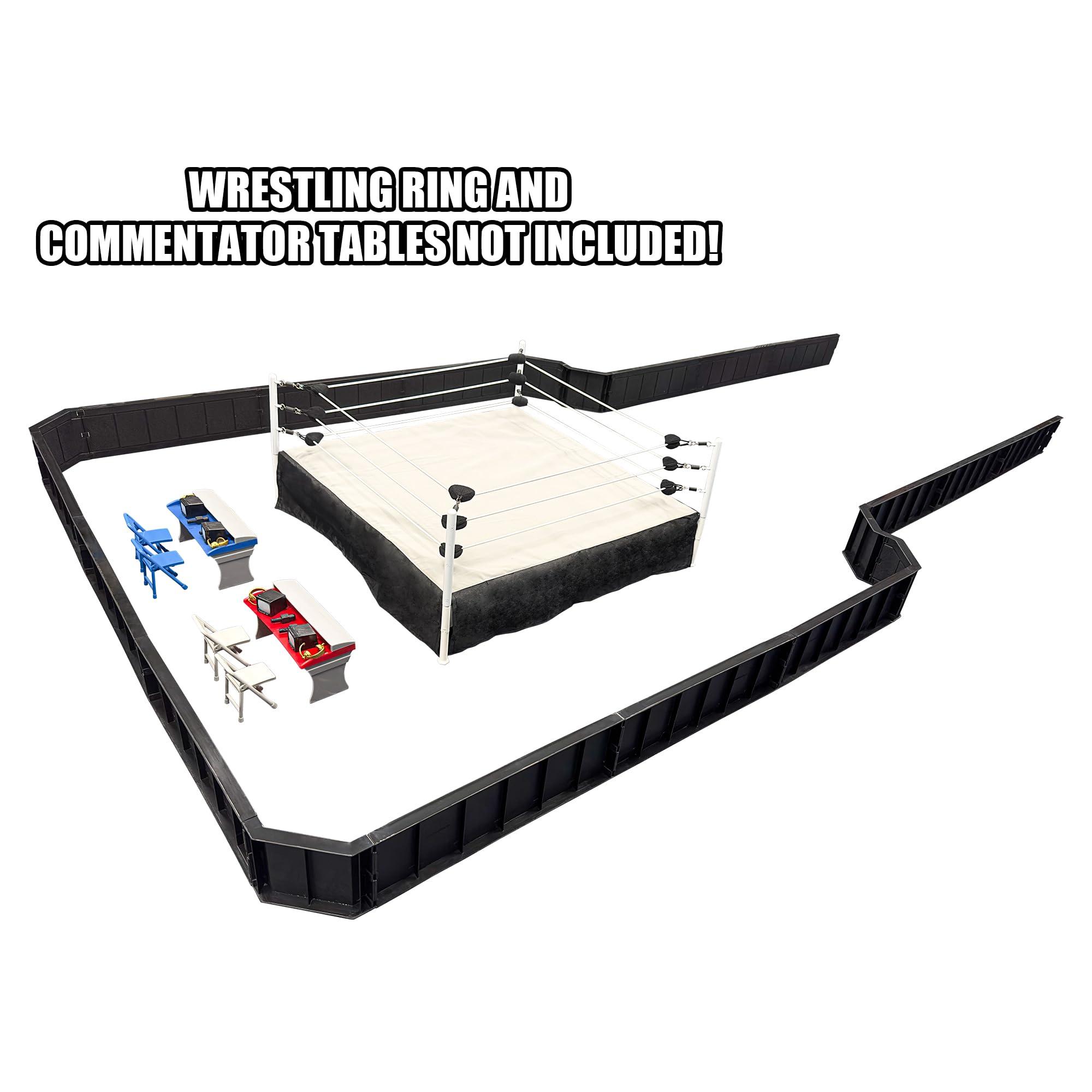 Figures Toy Company Ultimate Wrestling Ring Barricade Playset for Wrestling Action Figures