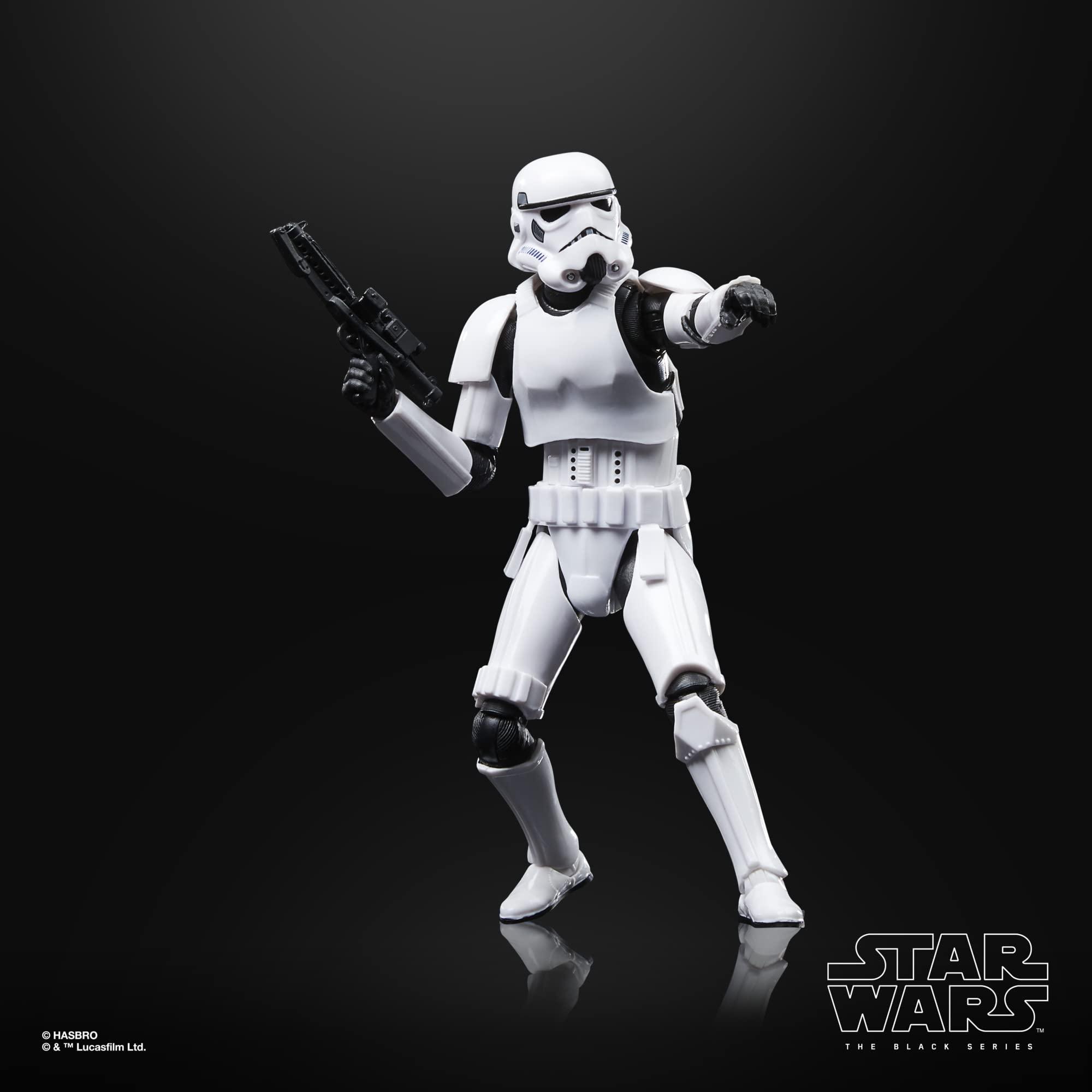 STAR WARS STAR WARS The Black Series Stormtrooper, Return of The Jedi 40th Anniversary 6-Inch Collectible Action Figures, Ages 4 and Up