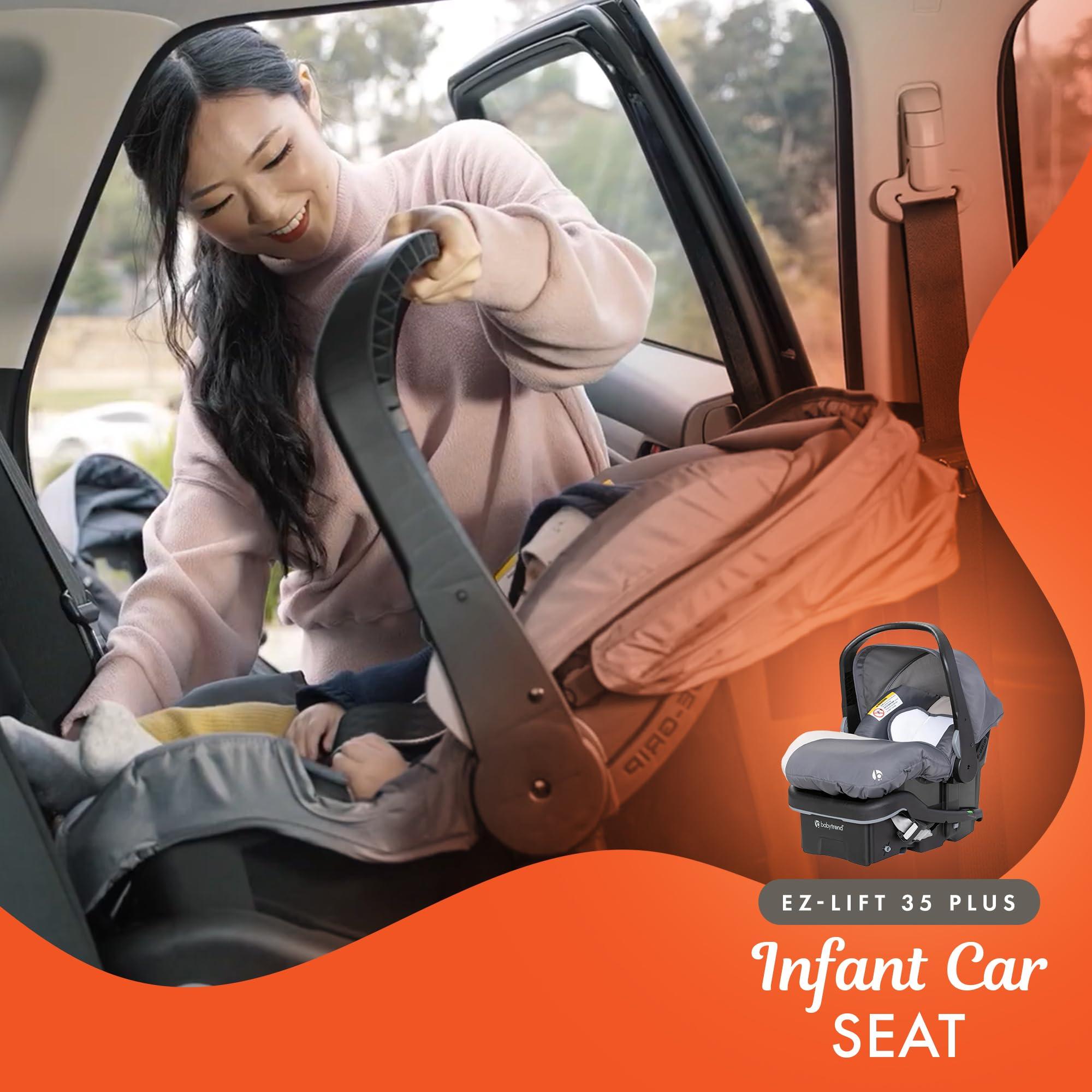 Baby Trend Baby Trend Sit N' Stand Tandem Double Stroller w/ 2 Pack EZ-Lift Plus Infant Car Seats, Magnolia