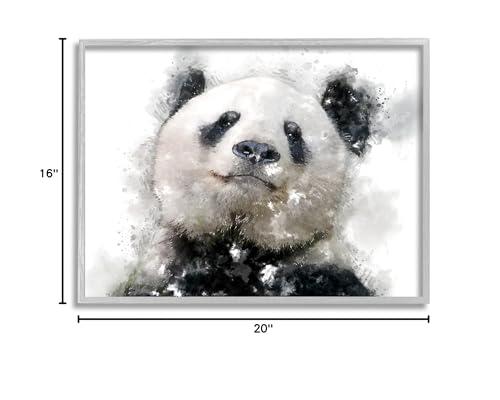 Stupell Industries Stupell Industries Happy Panda Bear Face Framed Giclee Art, Design by Kim Curinga