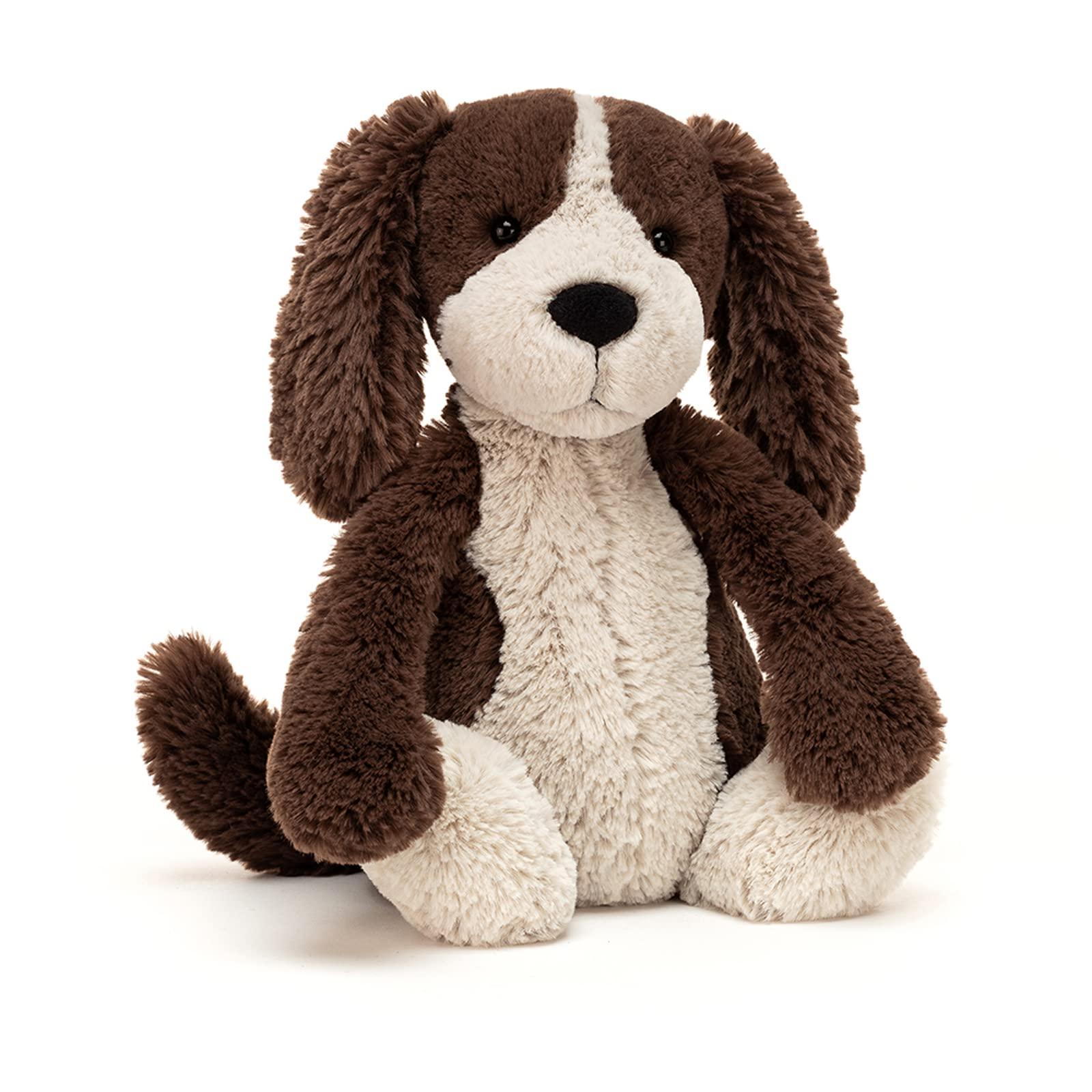 Jellycat Jellycat Bashful Fudge Puppy Stuffed Animal, Medium 12 | Dogs & Puppies Plush Toy | Classic Children\'s Gift