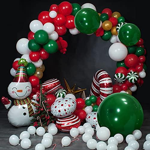 Sumind 100 Pieces Latex Balloons Different Sizes 18/12/10/5 Inch Party Balloon Kit for Valentines Birthday Baby Shower Wedding Bride Graduation Party Decoration (Dark Green)