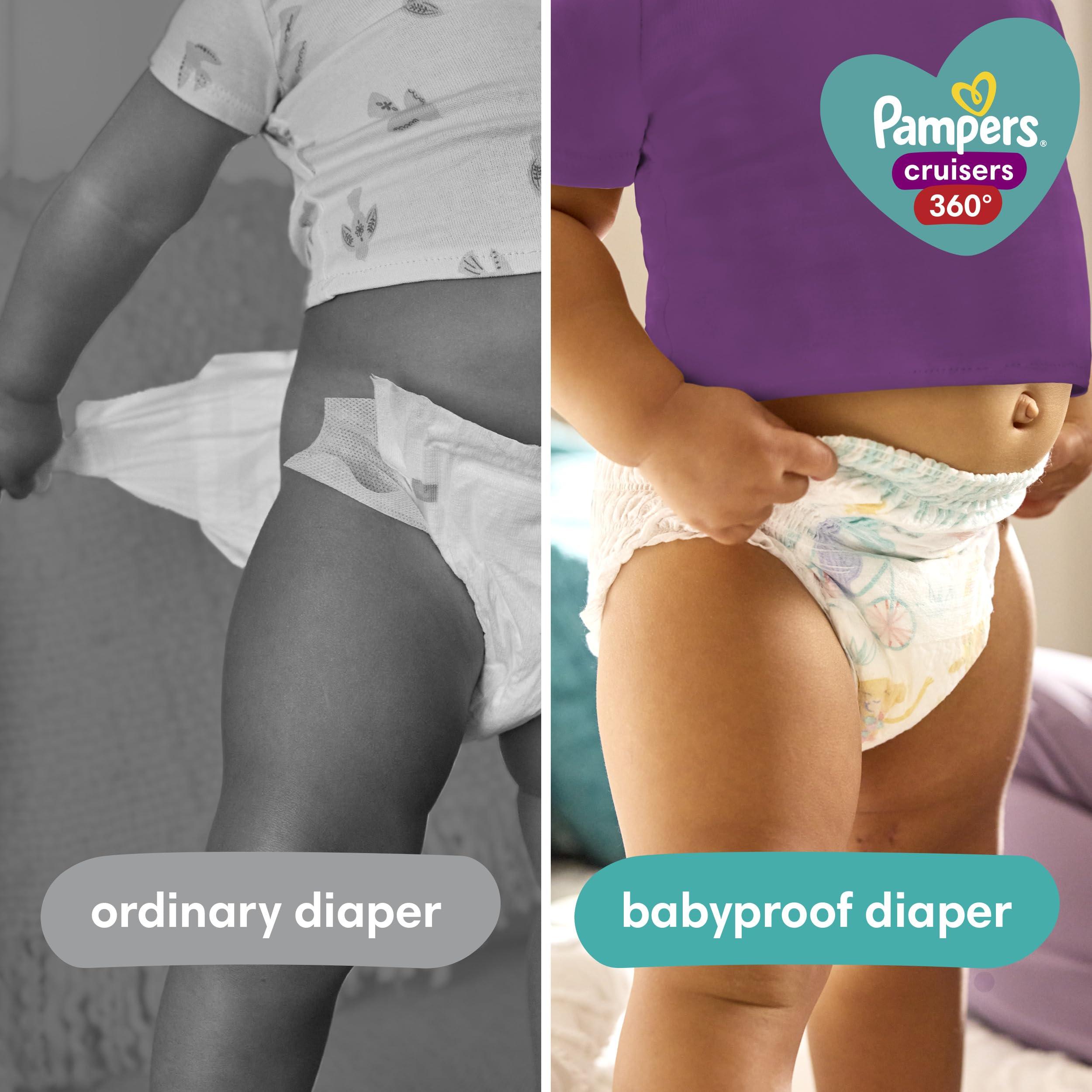 Pampers Pampers Diapers - Cruisers 360 - Size 5, 128 Count, Babyproof up to 100% Leakproof Pull-On Diaper