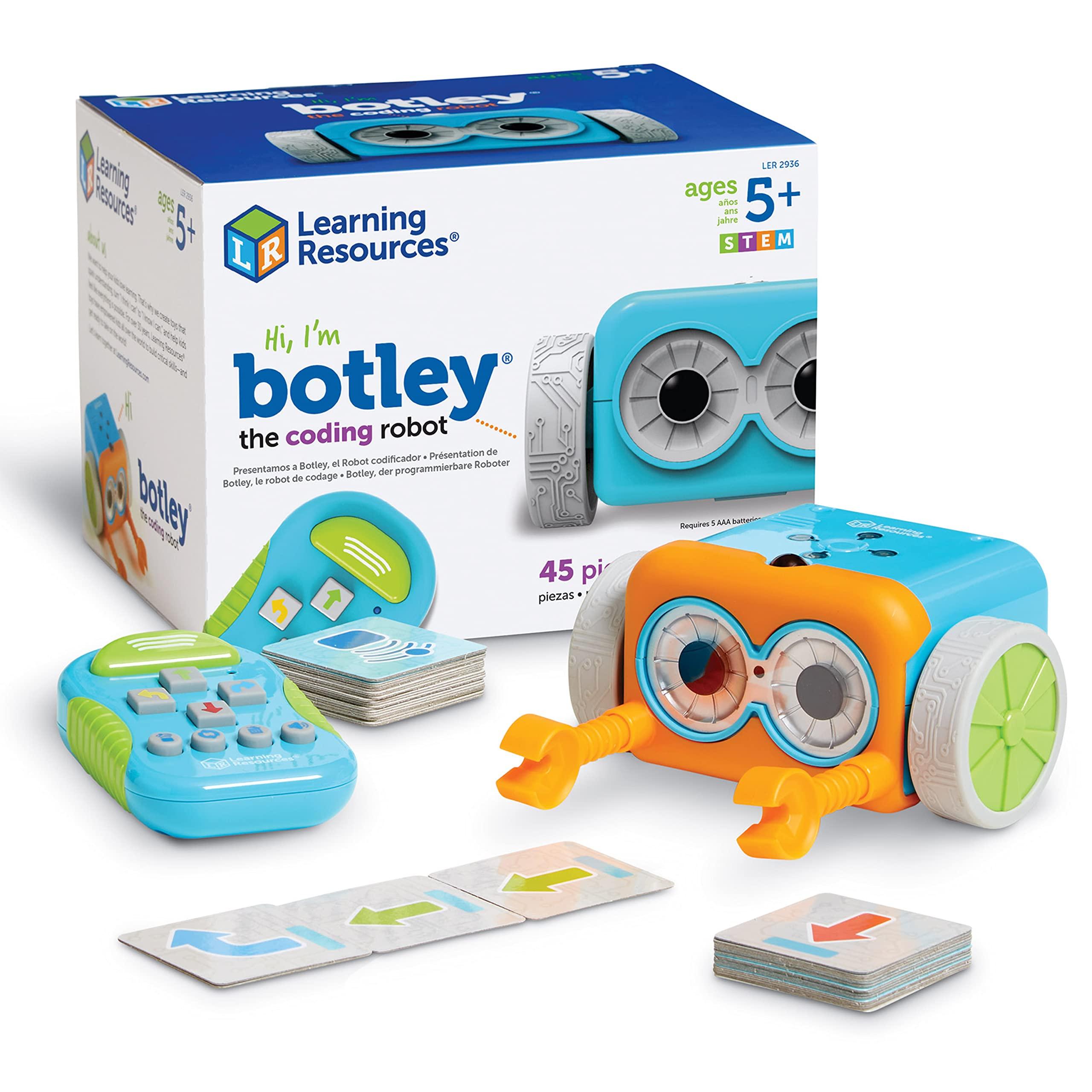 Learning Resources Learning Resources Botley The Coding Robot - 45 Pieces, Ages 5+ Screen- Free Coding Toys, Coding STEM Toy for Kids, Coding for Kids
