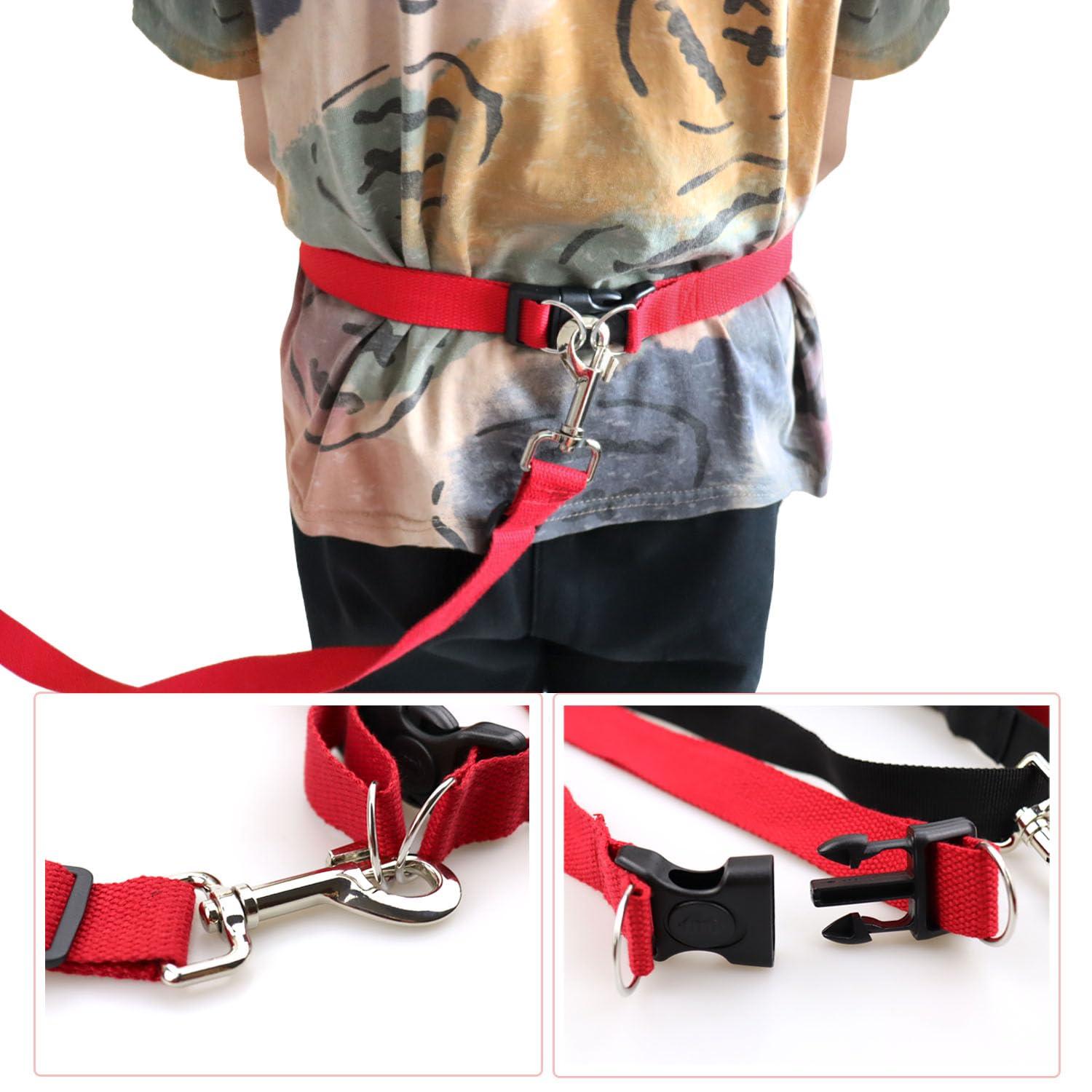 pinklilycare pinklilycare Autism Hands Free Safety Belt Walking Harness for Bigger Children with Adjustable Tether for ADHD Special Needs