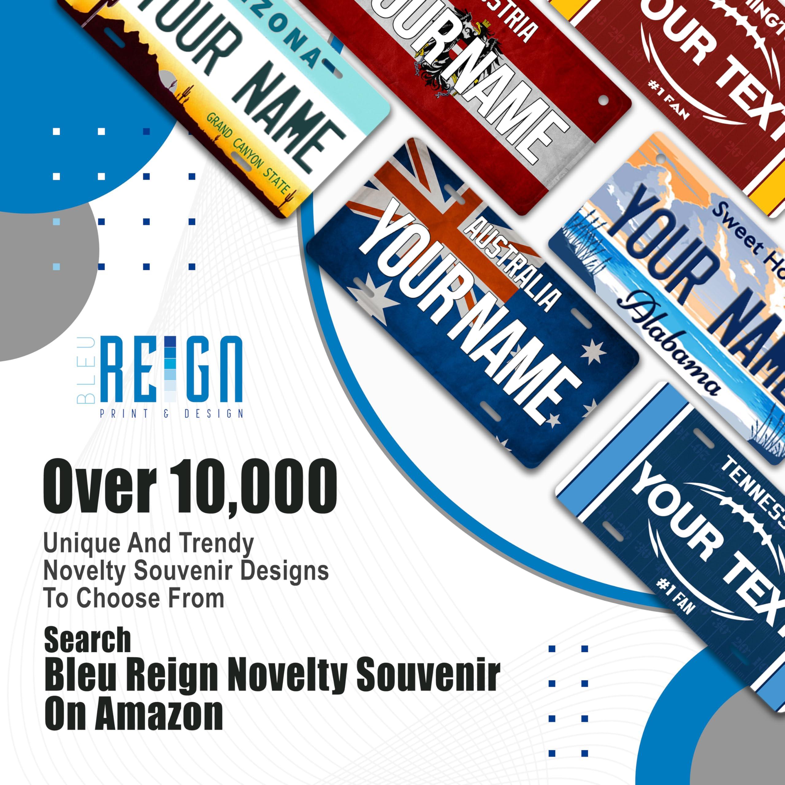 Bleu Reign Bleu Reign Personalized License Plate Nevada Pink 2024 Mini Kids Bicycle (3x6 in)