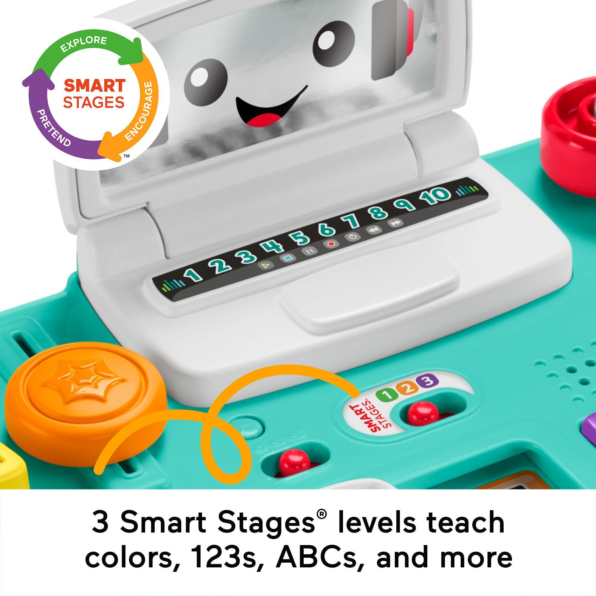 Fisher-Price Fisher-Price Baby & Toddler Toy Laugh & Learn Mix & Learn DJ Table with Music Lights & Activities for Developmental Play Infants Ages 6+ Months