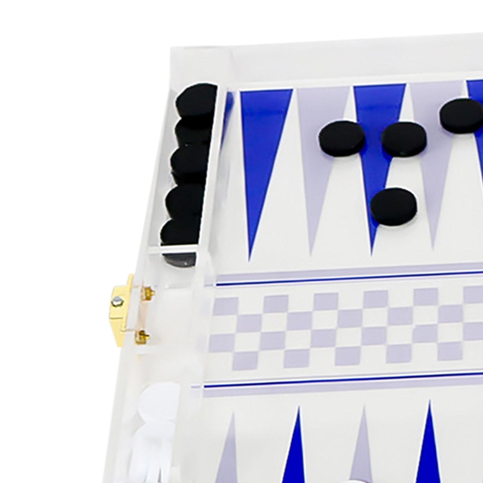 rockible rockible Travel Backgammon Set,Classic Board Game,Folding,Desktop Game,Strategy Board Game,Backgammon Board Game Set for Adults,Travel