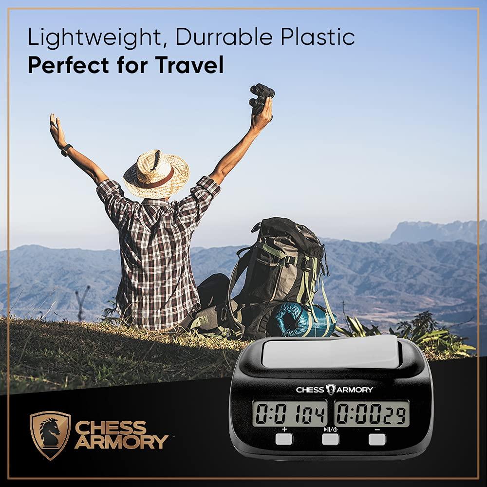 Chess Armory Chess Armory Chess Set 15 Inch Magnetic Wooden with Chess Clock for Kids and Adults